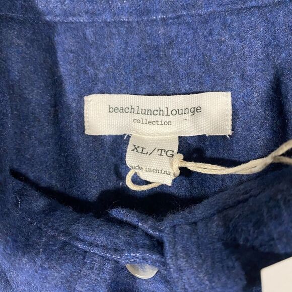 BeachLunchLounge Sally Brushed Knit Shacket Womens X-Large XL Blue Shirt Jacket - Picture 10 of 16